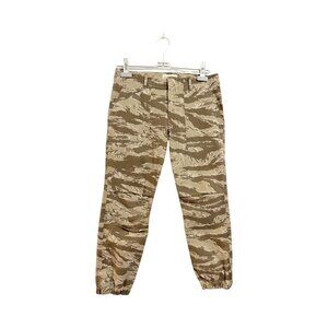 Nili‎ Lotan Cropped French Military Pant, Khaki Tiger Camo, Size 6, New with tag